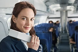 flight attendant with eczema on hand
